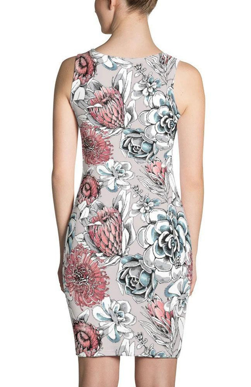 Floral Hispid Sublimation Cut & Sew Dress