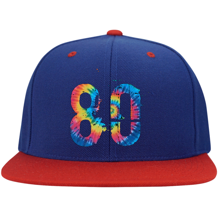 Summertime Rainbow 80 Sport-Tek Flat Bill High-Profile Snapback Hat