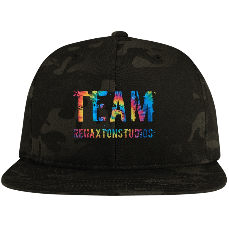 Summer Team Rehaxtonstudios Sport-Tek Flat Bill High-Profile Snapback Hat