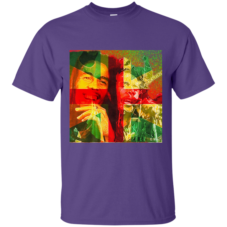 Bob Marley Star Lit Gildan Ultra Cotton T-Shirt