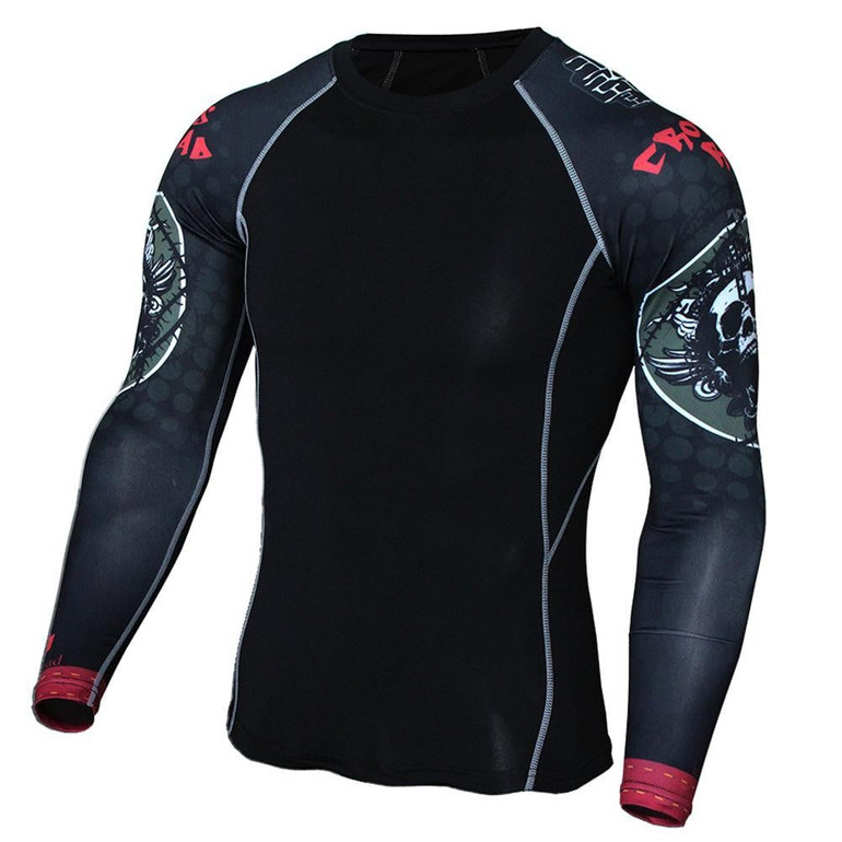 Men Compression Breathable Quick Dry Men Gym Compression Under Base Layer Tops Long Sleeve Sports T Shirts