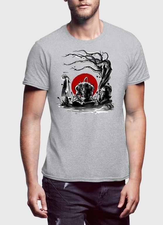 FMA Gray Half Sleeves T-Shirt
