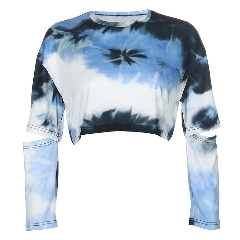 Smoky Crop Long Sleeve Top
