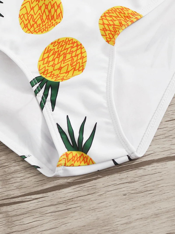 Pineapple Print Two Piece Bikini