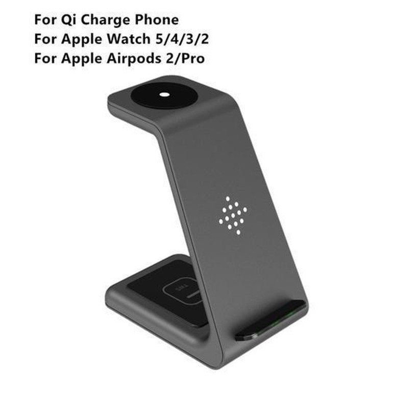 QI 10W Fast Charge 3 in 1 Wireless Charger Station