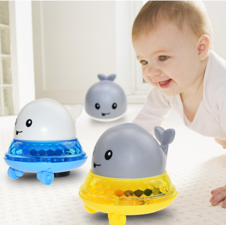 WILLIE THE SPRINKLER WHALE BATH TOY