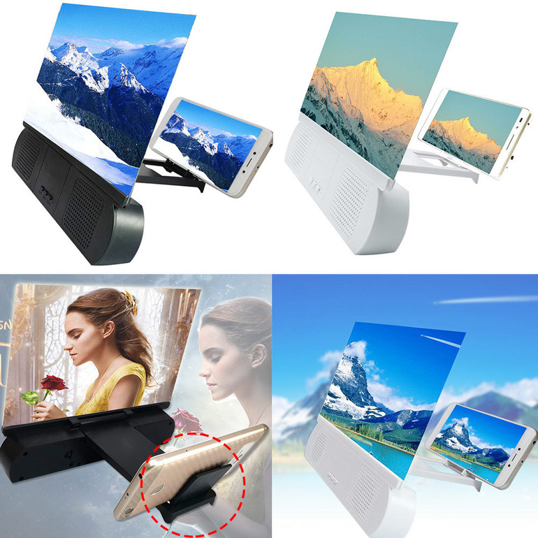 Handphone Screen Magnifier with Bluetooth Speaker HD Video Amplifier