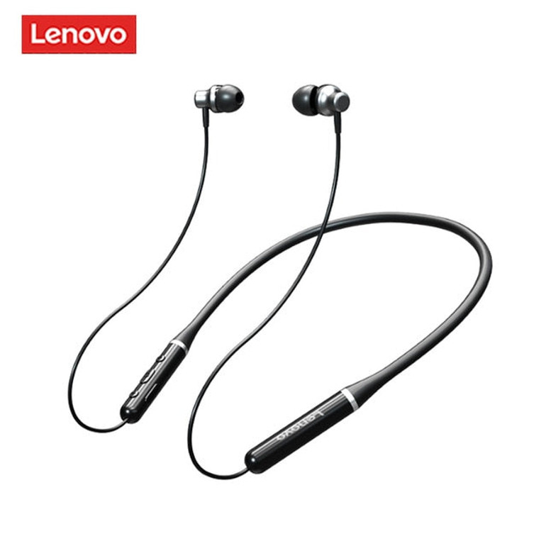 Lenovo Bluetooth Headphones Neckband True Wireless Earphones Stereo Sports Magnetic Headphones With Mic IPX5 Waterproof Headset Lenovo Bluetooth Headphones Neckband True Wireless Earphones Stereo Sports Magnetic Headphones With Mic IPX5 Waterproof Headset