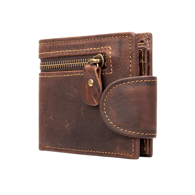 HUXLEY Zippered Folding Wallet