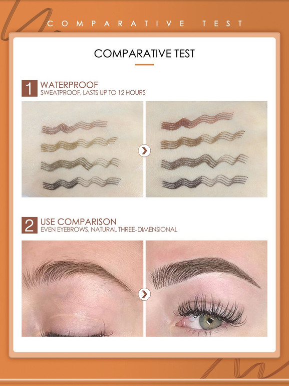 KIMUSE-4 Colors Eyebrow Gel Fork