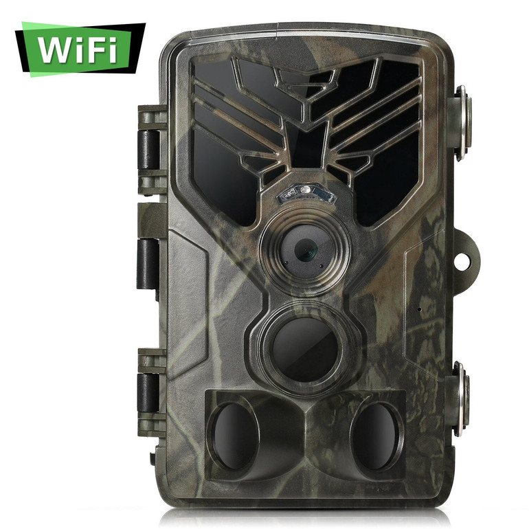 x3 Trail Camera Hunting Bundle - 20MP 1080P Wi-Fi Trail Camera with Bluetooth