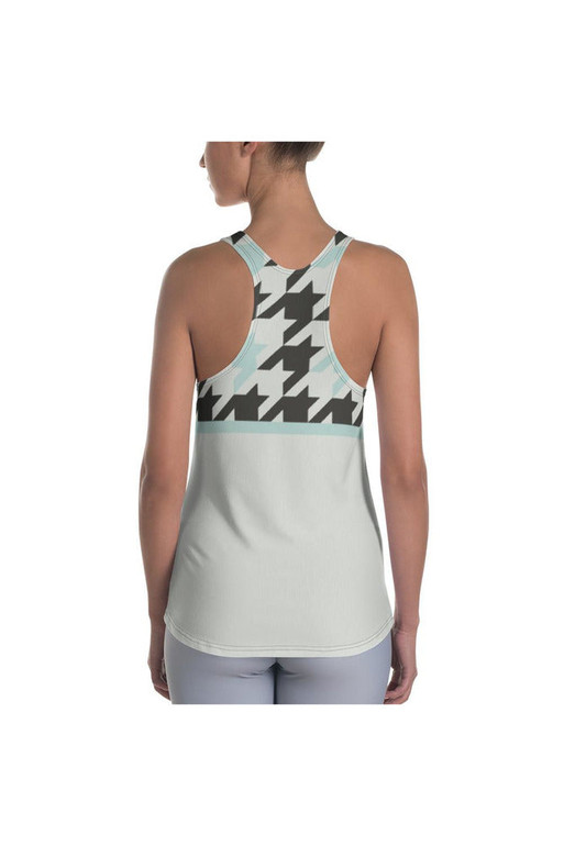 Débardeur dos nageur Camouflage Houndstooth pour femme