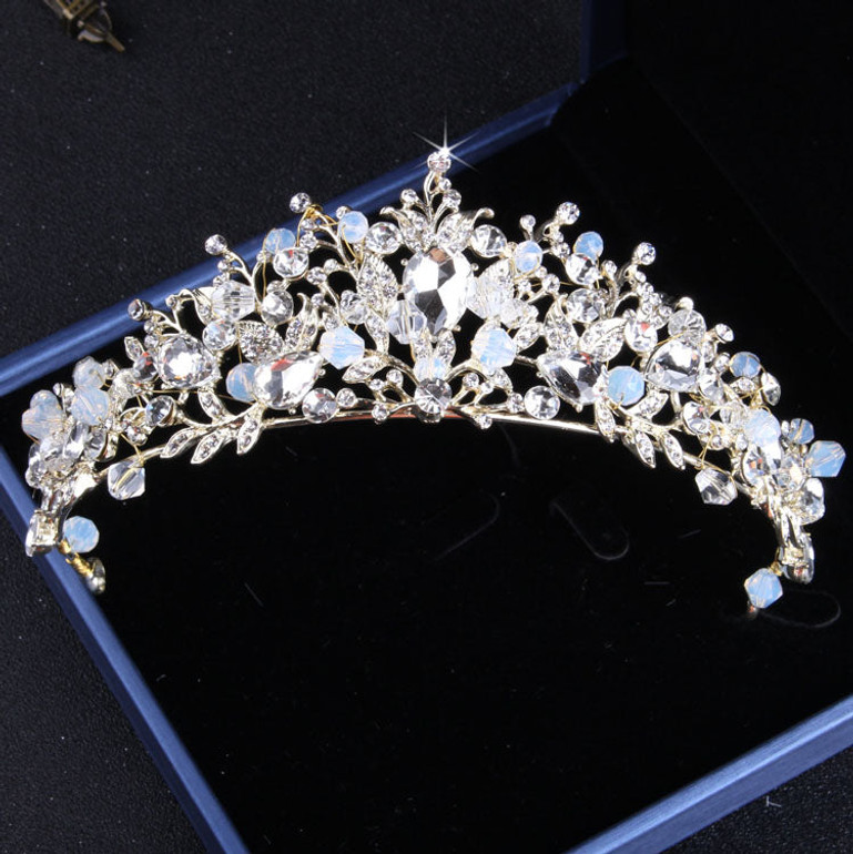 Crystal Bridal Jewelry Sets Vintage Gold Fashion Wedding Jewelry