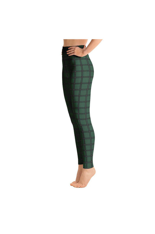 Legging de yoga à carreaux épicéa