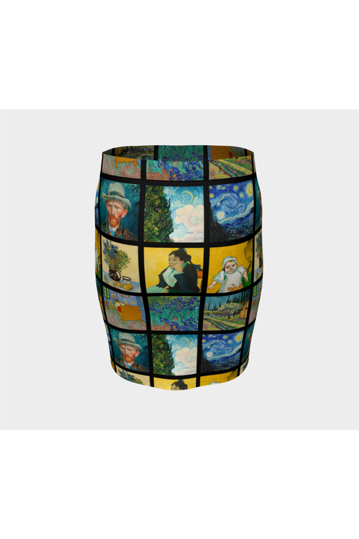 Jupe ajustée Let's Gogh