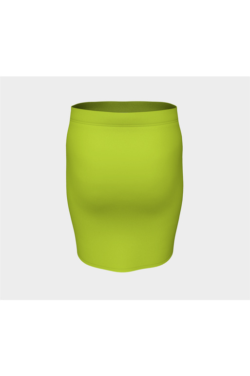 Jupe ajustée citron vert