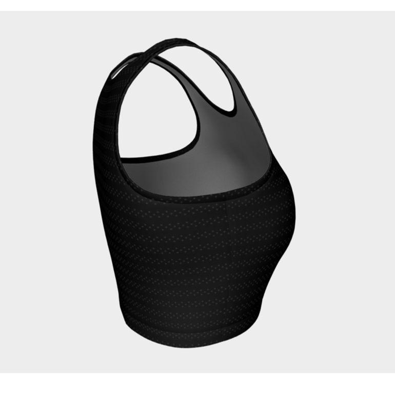 Haut de sport rayé noir