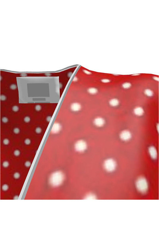 Robe de thé rouge à pois Valentine