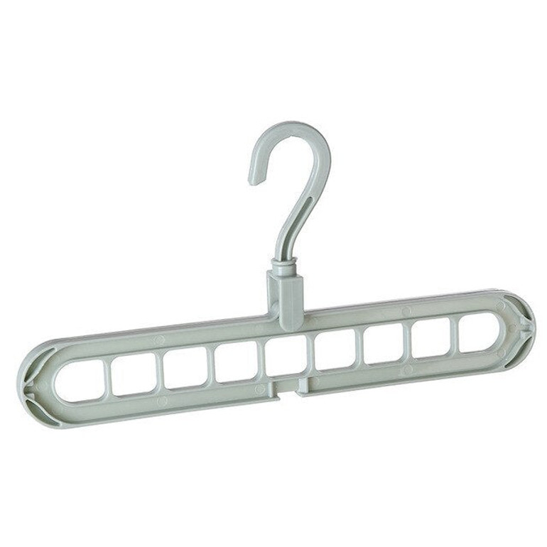 Magic Clothes Hanger Practical Closet Clothes Organizer Hanger Space Saving Plastic 9 Hole