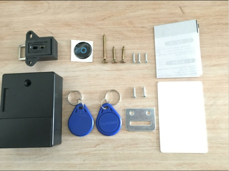 Invisible Hidden RFID Free Opening Intelligent Sensor Cabinet Lock Locker Wardrobe