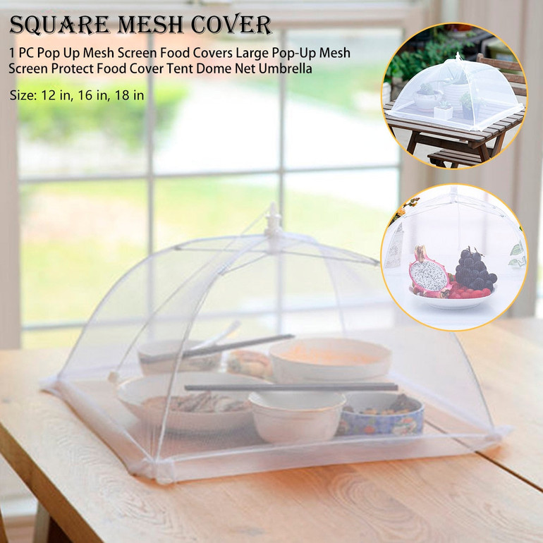 Food Umbrella Cover Picnic Barbecue Party Anti Mosquito Fly Resistant Net Tent