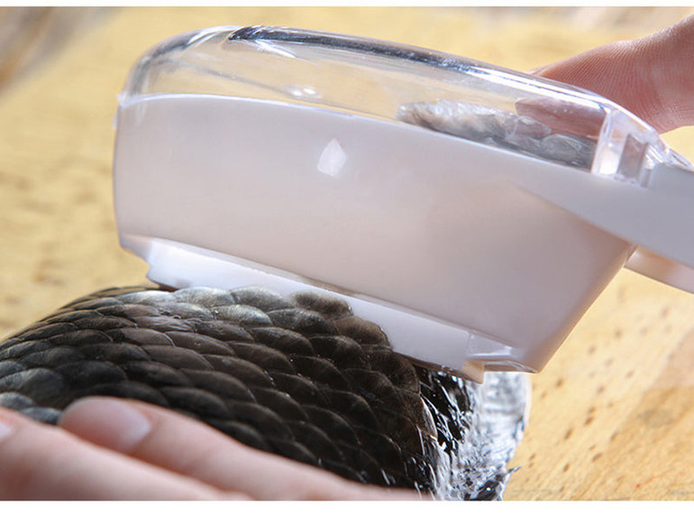 Easy To Clean Plastic Fish Cleaning Tool Kitchen Tool With Lid