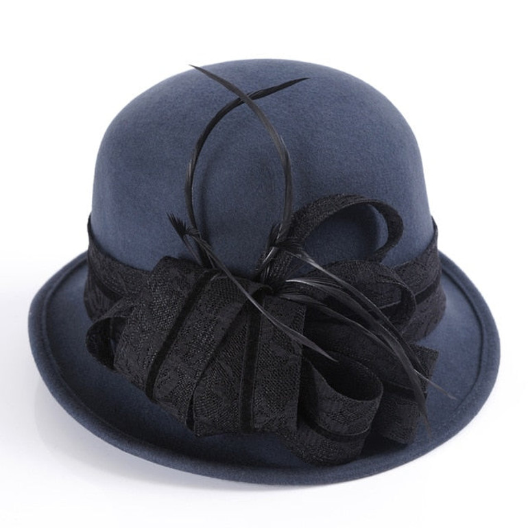 Women's New Wool Hat Elegant Joker Styling Fedoras Cap