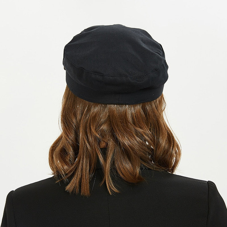 Gray striped military cap Fashion Hats for Women Flat Hats