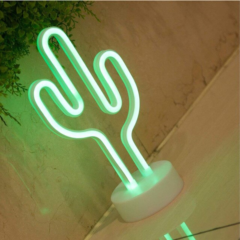 Fashion LED Neon Sign Light Home Decor Flamingo Moon Unicorn Heart