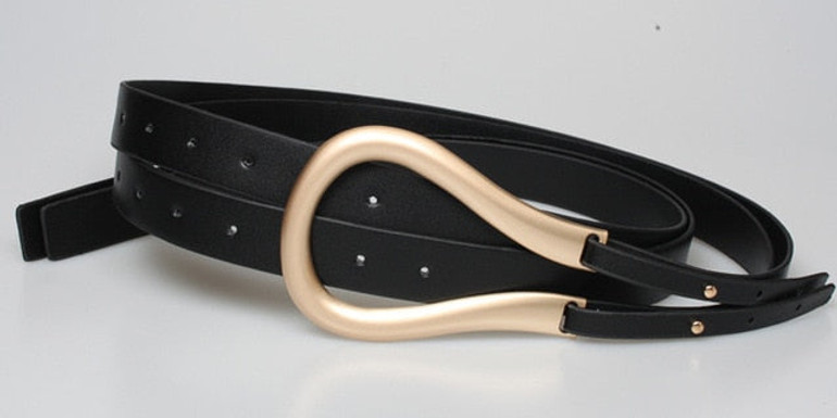 NEW FASHION Women Belts Metal Circle