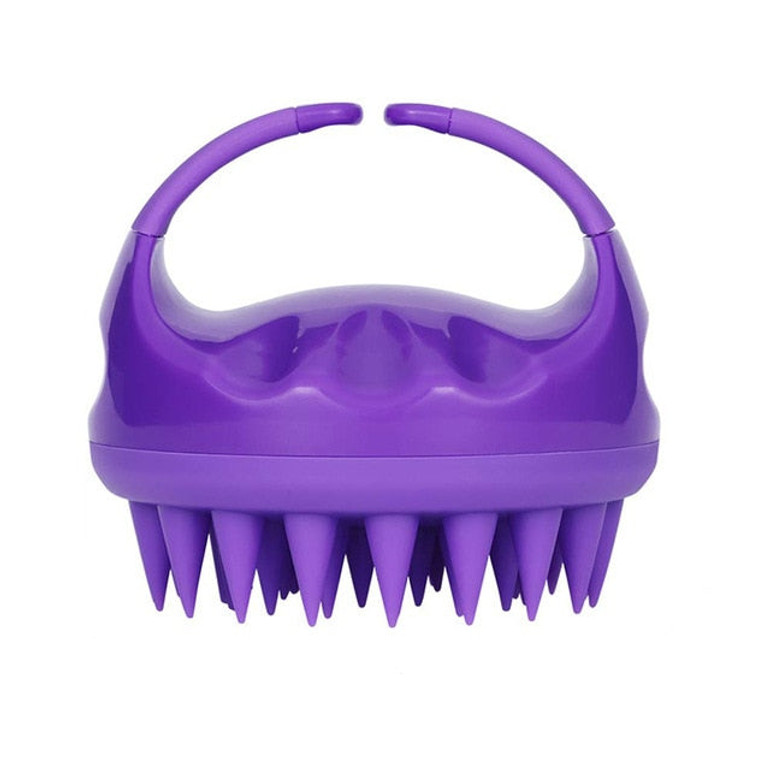 Shampoo Brush Hair Scalp Massager Wet and Dry Hair Shampoo Brushes Soft Silicon