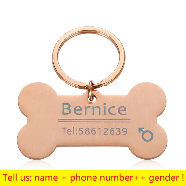 9itech Personalized Collar Pet ID Tag Engraved Pet ID Name for Cat Puppy Dog Tag Pendant Keyring Bone Pet Accessories 9itech Personalized Collar Pet ID Tag Engraved Pet ID Name for Cat Puppy Dog Tag Pendant Keyring Bone Pet Accessories