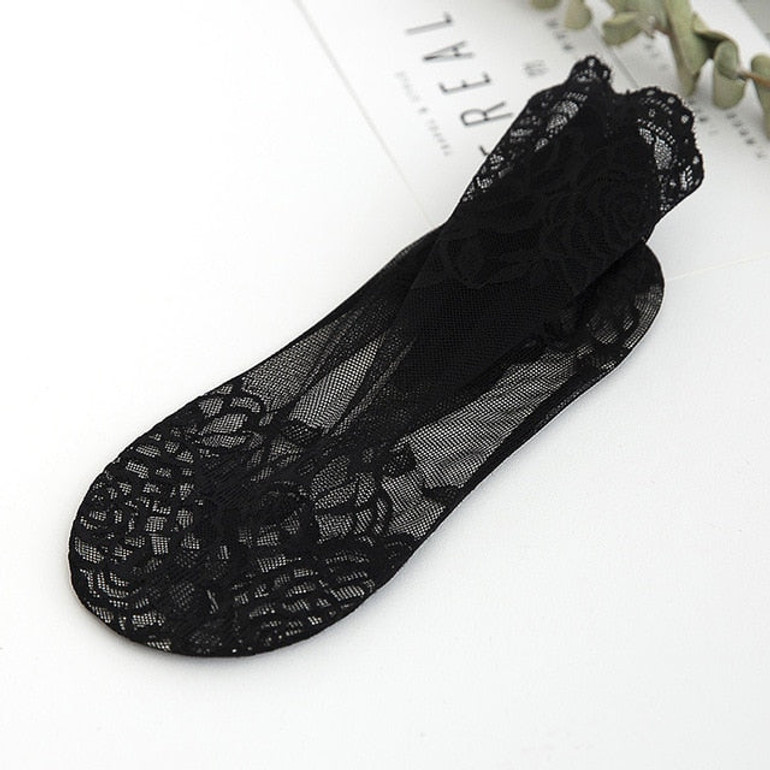 Women Socks Wholesale Solid Socks Ultra-thin High quality Elastic Transparent Socks