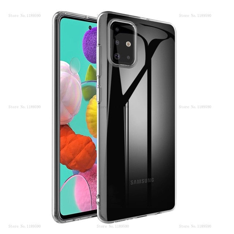 For Samsung Galaxy A51 Case cover Ultra-thin Transparent TPU Silicone Phone Case For Samsung Galaxy A51 A71 A 51 71 2019 A50 A70