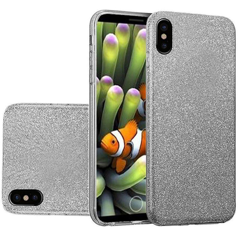 TPU Glitter Case, Gray for iPhone X