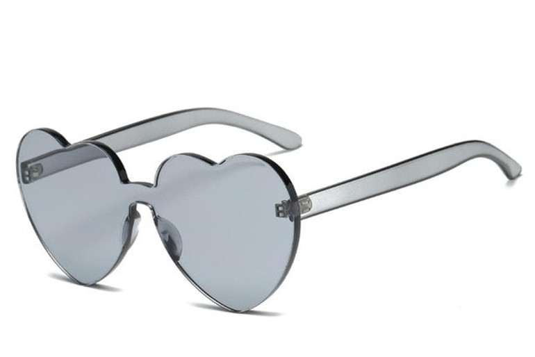 New Fashion cute sexy retro Love Heart  Rimless Sunglasses Women Luxury Brand Designer Sun glasses Eyewear Candy Color UV400 New Fashion cute sexy retro Love Heart  Rimless Sunglasses Women Luxury Brand Designer Sun glasses Eyewear Candy Color UV400