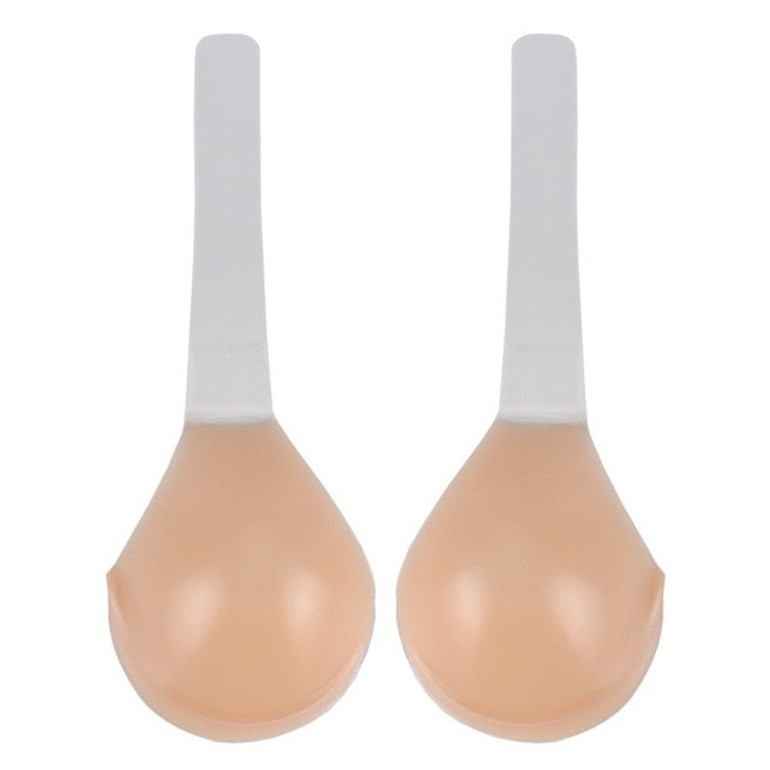 Silicone Bra Plus size Sexy Lady Invisible Strapless Bra