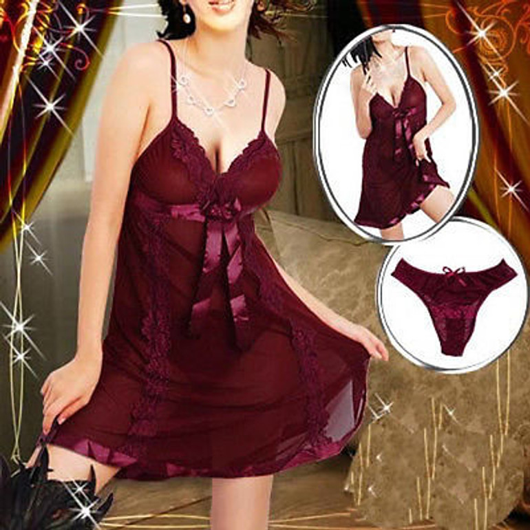 Sexy Lingerie Babydoll Sleepwear Chemise