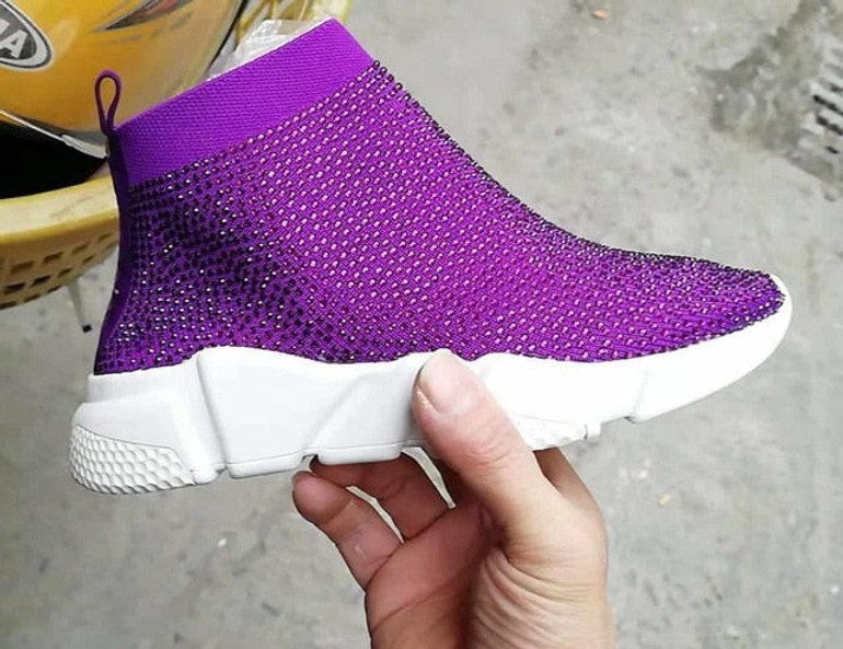 Crystals Sock Boots