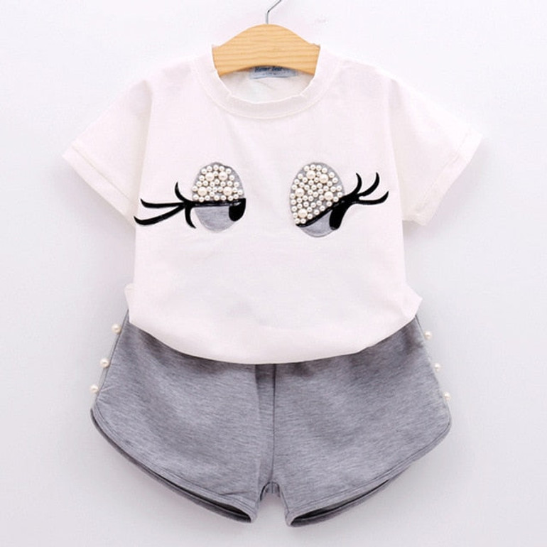 Clothes For Girls Summer Toddler Girls Clothes 2Pcs Outfits Kids Clothing For Girls Tracksuit Suit For Girls Children Clothing