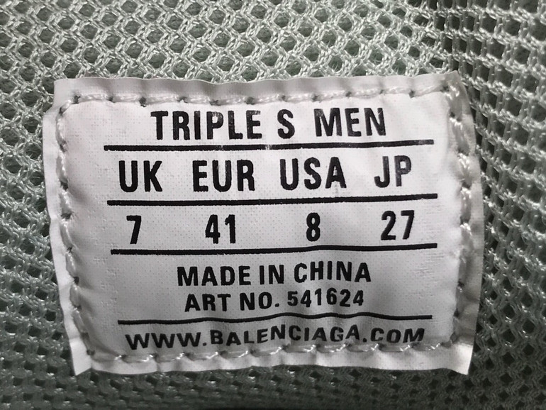 BLCG Triple S Clear Sole Grey Shoes Sneakers