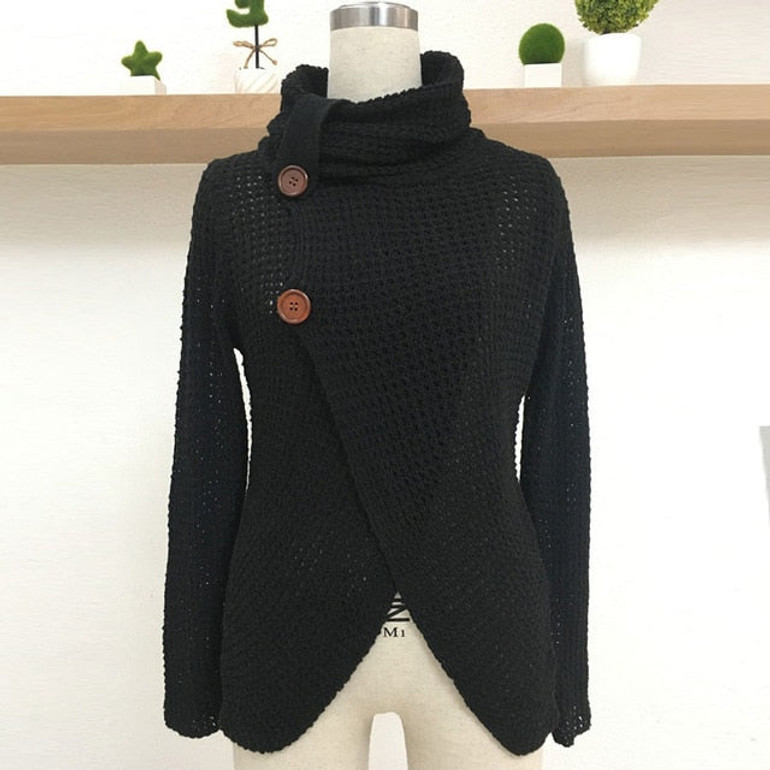 Pullover Turtleneck Knitted Sweater