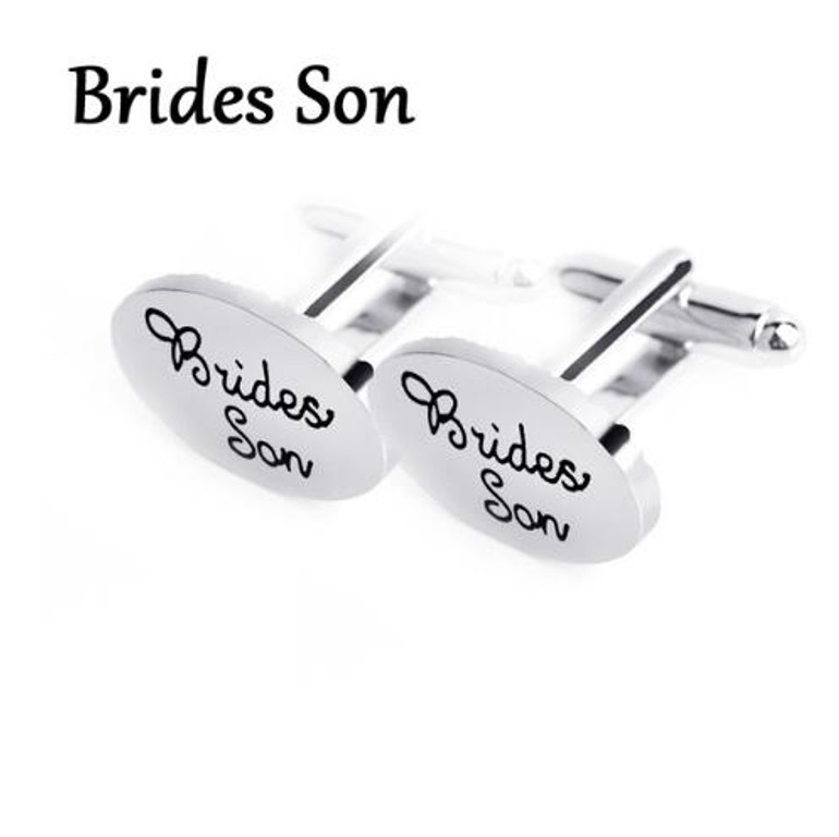 Silver Oval Cuff-links