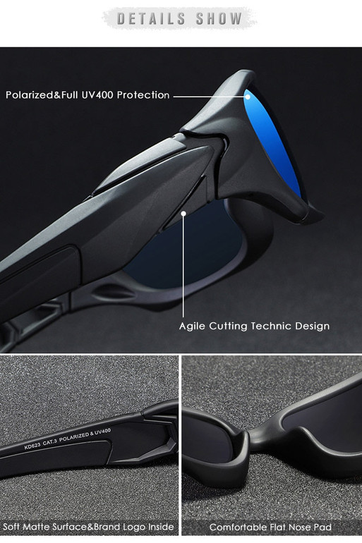 KDEAM Unisex Outdoor Sports Polarized Sunglasses
