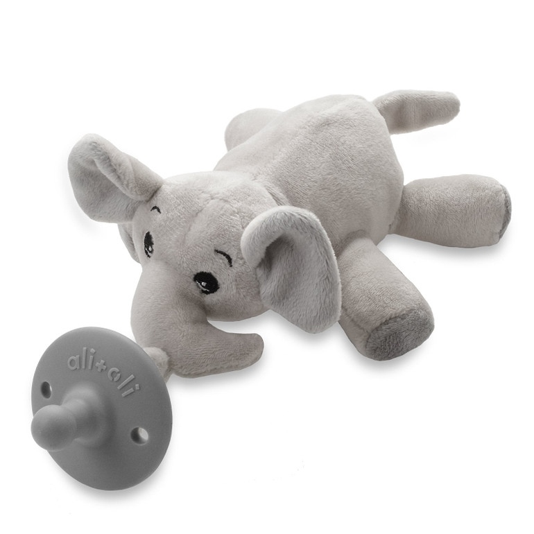 Ali+Oli Elephant Pacifier Holder (w/out Pacifier)