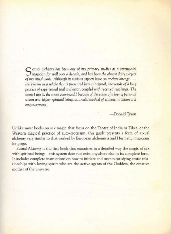 Sexual Alchemy: Magical Intercourse with Spirits By Donald Tyson *Great Read* MUST HAVE *Cheaper than Amazon* #SexMagick Sexual Alchemy: Magical Intercourse with Spirits By Donald Tyson *Great Read* MUST HAVE *Cheaper than Amazon* #SexMagick