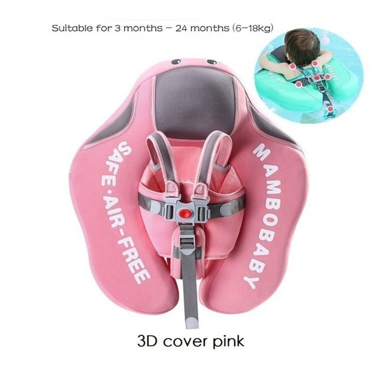 Baby Infant Non-Inflatable Float Lying Swimming Ring Children Waist Float Ring Floats Pool Toys Swim Trainer Sunshade Swim Ring