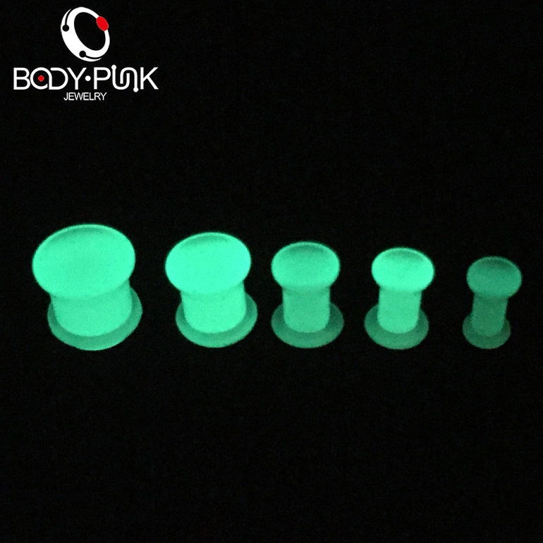 Blue Acrylic Glow In The Dark Plug