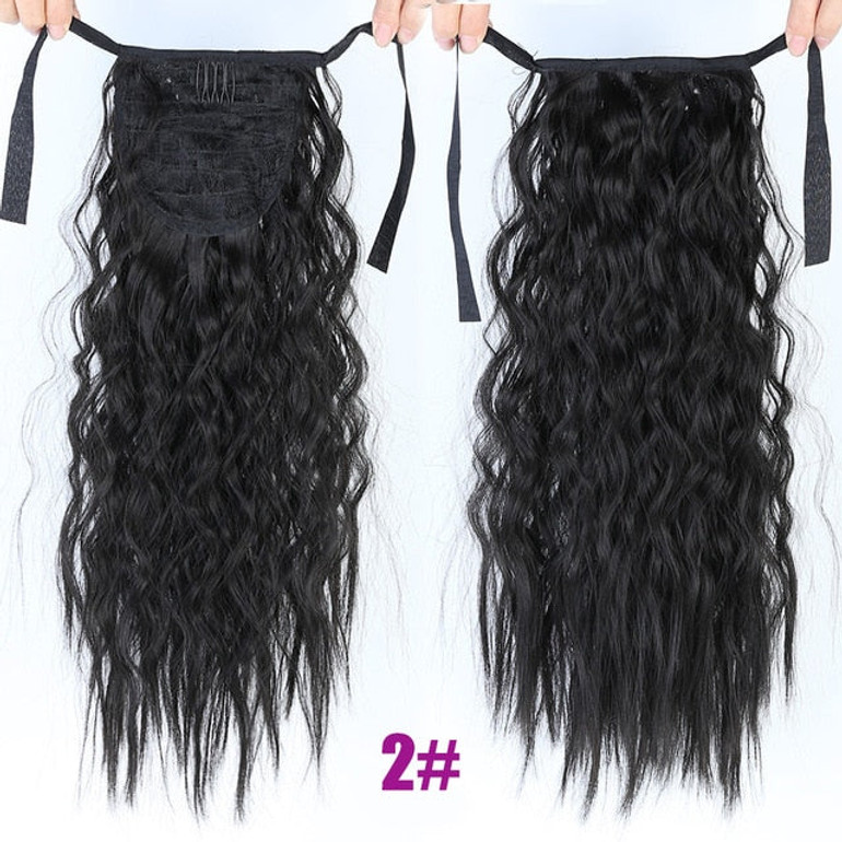 Long Afro Kinky Curly Ponytail Synthetic