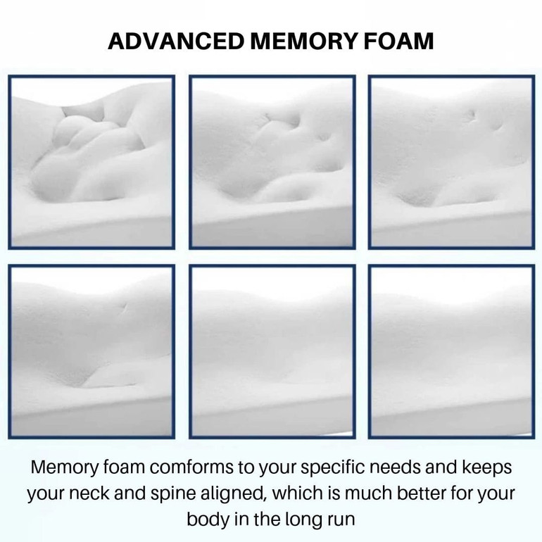 RelaxaBody™ Contour Memory Foam Pillow